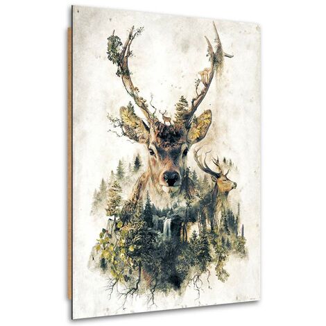 Quadro deco panel, Cervo artistico - 80x120