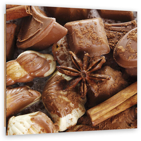Quadro deco panel, Cioccolato con anice - 50x50