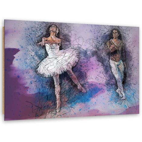 Quadro deco panel, Coppia che balla il balletto - 120x80