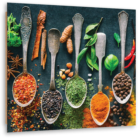Quadro deco panel, Erbe spezie per la cucina - 30x30