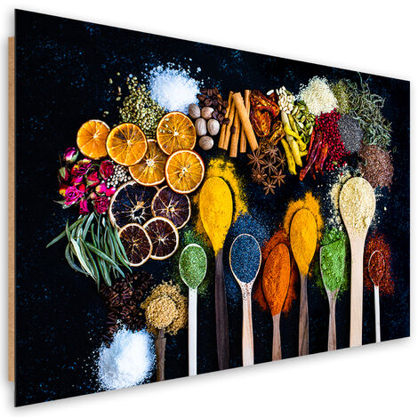 Quadro deco panel, Erbe spezie per la cucina - 90x60