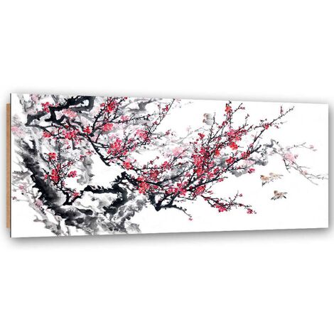 Quadro deco panel, Fiori di ciliegio giapponesi - 150x50