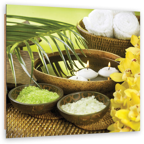 Quadro deco panel, Fiori Palm Candle Zen - 50x50
