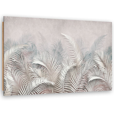 Quadro deco panel, Foglie di palma 3D - 90x60