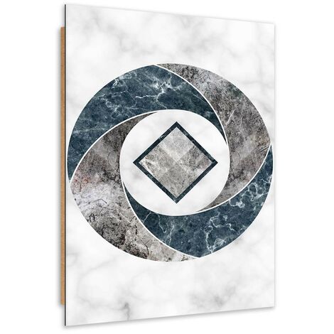 Quadro deco panel, Geometria astratta - marmo - 60x90