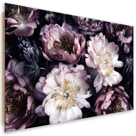 Quadro deco panel, Giardino vintage per bouquet di fiori - 120x80