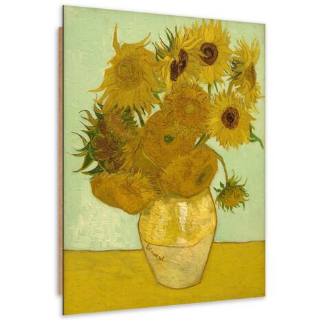 Quadro deco panel, Girasoli - Riproduzione di V. van Gogh - 40x60