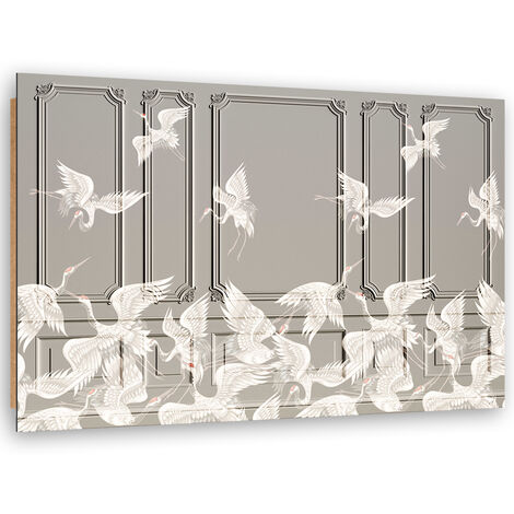 Quadro deco panel, Gru in volo - 120x80