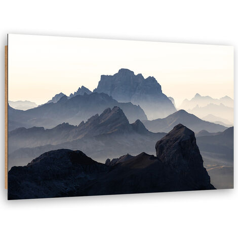 Quadro deco panel, Il paesaggio roccioso delle montagne - 60x40