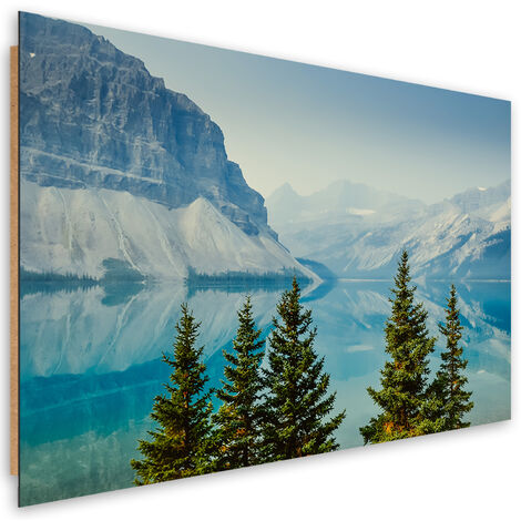 Quadro deco panel, Montagne Lake Natura - 100x70