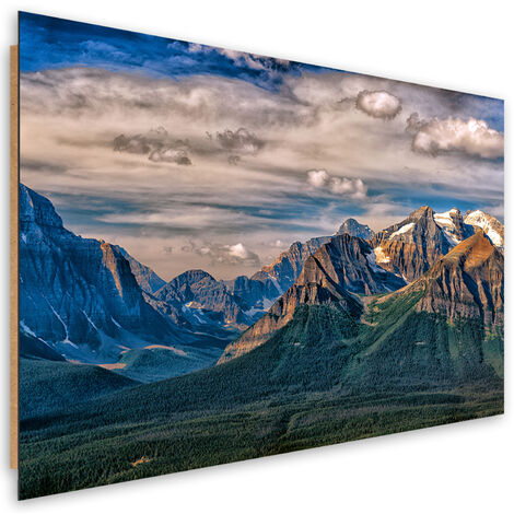 Quadro deco panel, Natura del paesaggio di montagna - 100x70