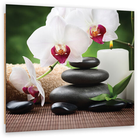 Quadro deco panel, Orchidee zen - 30x30