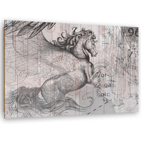 Quadro deco panel, Pegas Horse Abstraction - 100x70