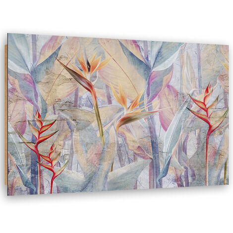 Quadro deco panel, Piante pastello - 100x70