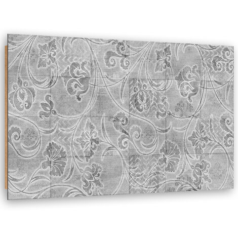 Quadro deco panel, Piastrelle grigie - 60x40