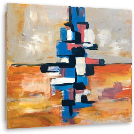 Quadro deco panel, Piramide colorata - 30x30