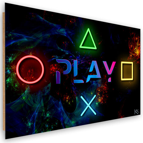 Quadro deco panel, Riproduci iscrizione e pulsanti per il controller - 60x40