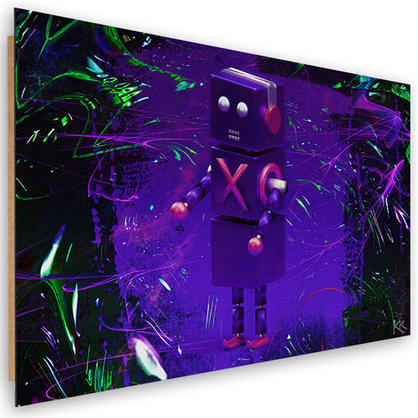 Quadro deco panel, Robot per il giocatore - 90x60