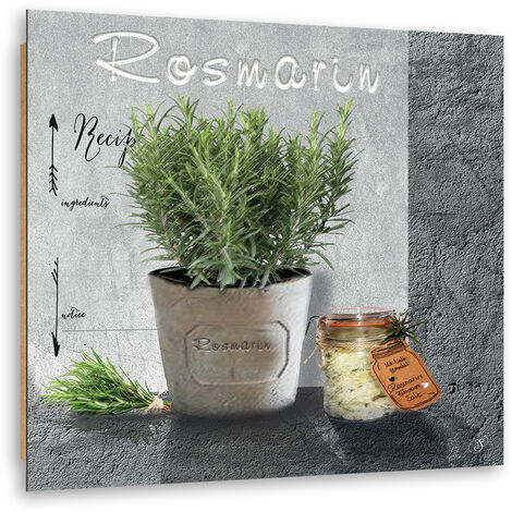 Quadro deco panel, Rosemary Spetiche per la cucina - 30x30