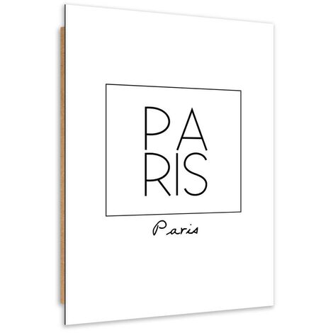 Quadro deco panel, Scrittura parigina - 40x60
