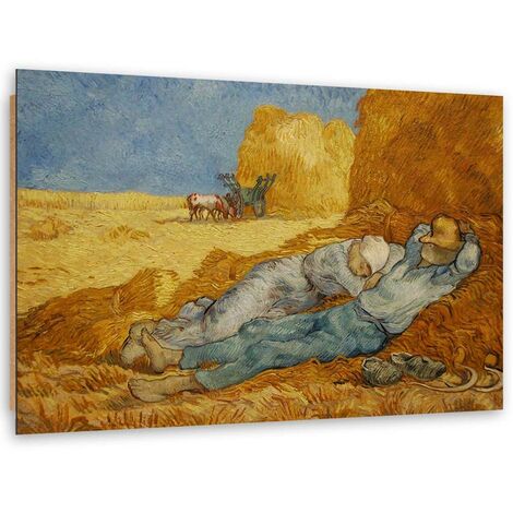 Quadro deco panel, Siesta - Riproduzione di V. van Gogh - 90x60
