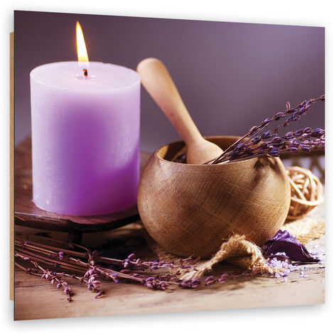 Quadro deco panel, Spa Lavender Candle - 30x30