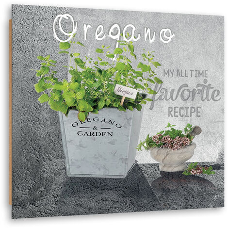 Quadro deco panel, Spezie di cucina di origano - 60x60