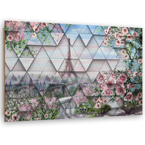 Quadro deco panel, Torre Eiffel in primavera - 60x40