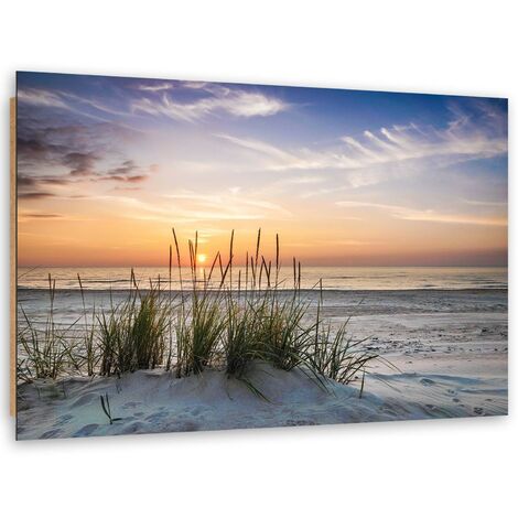 Quadro deco panel, Tramonto sulla spiaggia - 60x40