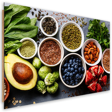 Quadro deco panel, Verdure fresche e frutta - 100x70