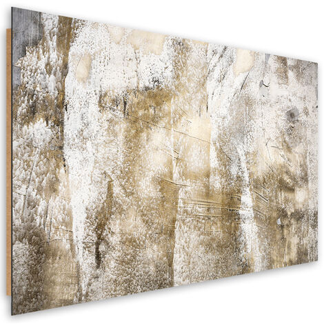 Quadro deco panel, Vintage di astrazione d'oro - 90x60