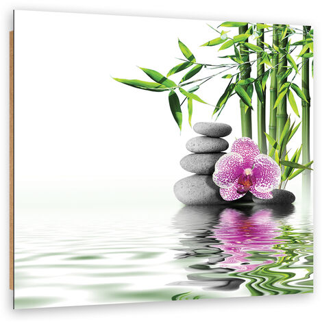 Quadro deco panel, Zen giardino acquatico - 30x30
