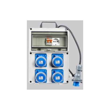 Quadro di distribuzione 220v con presa schuko cm 25,5x12,5x35,5h