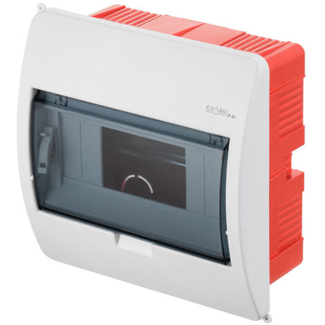 Quadro di distribuzione da incasso tipo ELEGANT: EP 1/8 IP40 morsetti N+PE