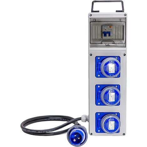 QUADRO DI DISTRIBUZIONE 'SLIM' 220V CON PULSANTE DI