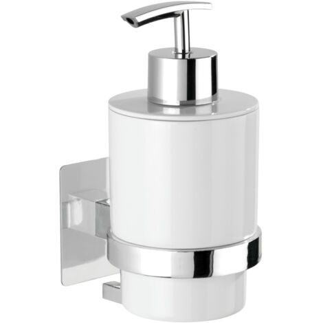 QUADRO Distributeur de savon liquide avec support Turbo-Loc, WENKO
