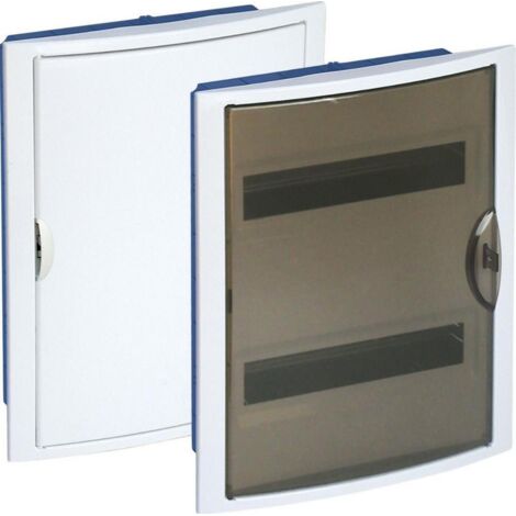 Quadro elettrico ad incasso 28 Pladur telaio bianco ed elementi porta SOLERA 5250HGW