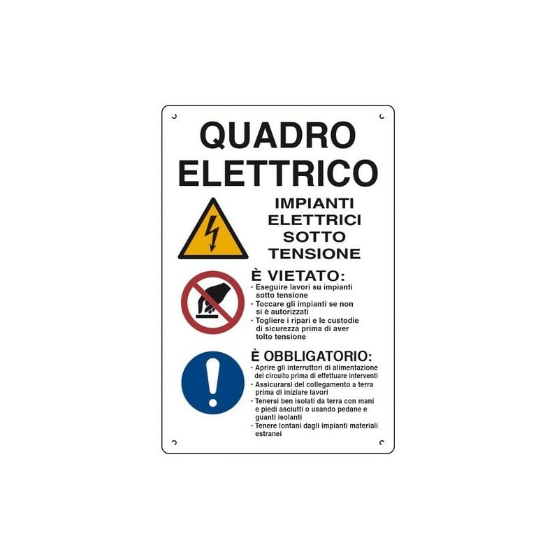 Image of Quadro elettrico cartelli da cantiere polionda