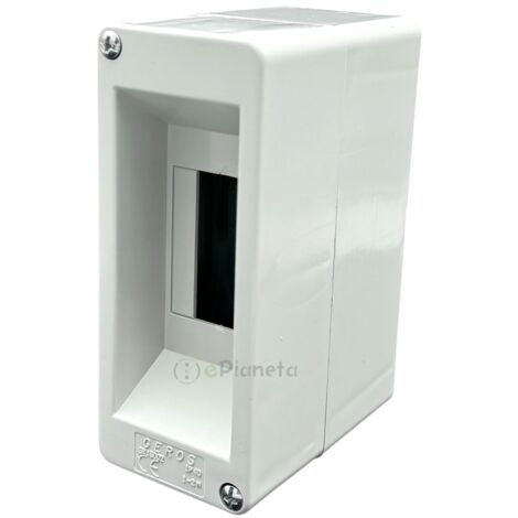 Quadro elettrico centralino senza sportello 1 - 2 moduli din da parete per interruttori