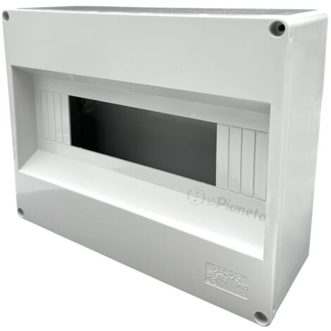 Quadro elettrico centralino senza sportello 6 - 12 moduli din da parete per interruttori