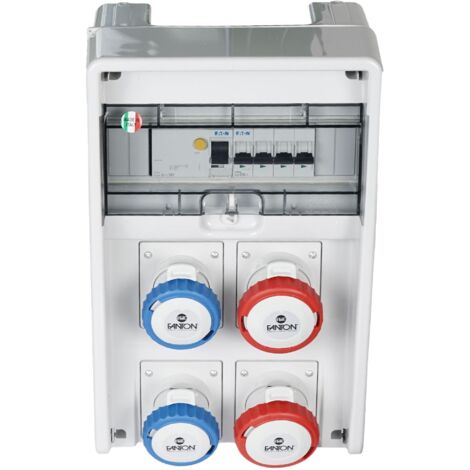 Quadro elettrico fanton ulisse 4 prese cee con cavo 4m ed emergenza 9kw - 74232