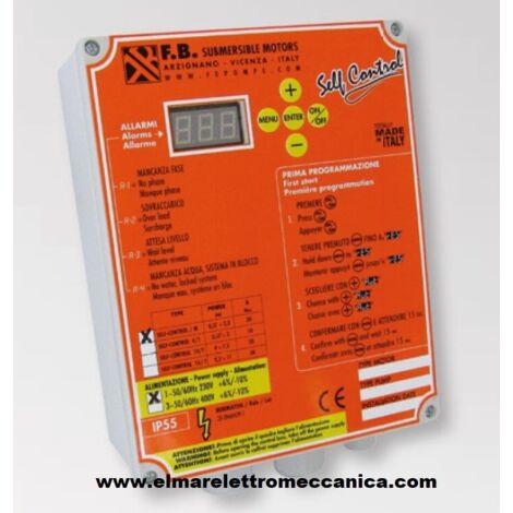 Quadro Elettronico TRIFASE 0.37 - 3 KW Protezione Marcia a secco SENZA SONDE