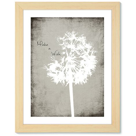 Quadro finitura rovere bianco e nero cm. H.77 x L.57 x P.2,5