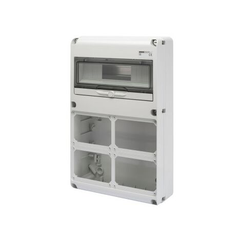 Quadro Gewiss 14 moduli con 4 flange per prese industriali GW68009N