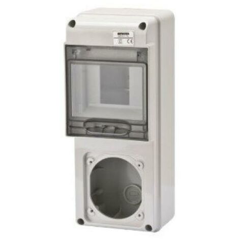 Quadro Gewiss 5 moduli con 1 flangia per prese industriali GW68017N