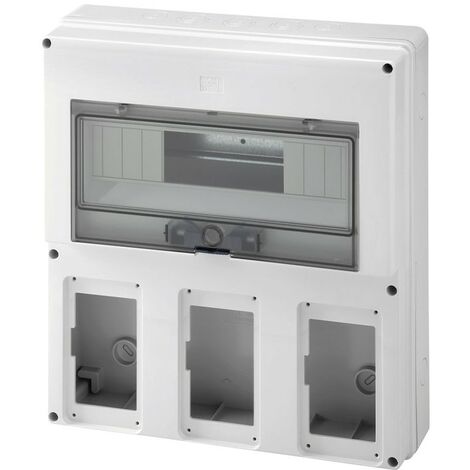 Quadro Gewiss vuoto per 3 prese interbloccate IP55 GW66493