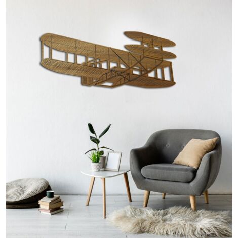 Quadro in legno dell'aereo dei Fratelli Wright