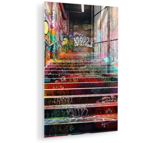 QUADRO IN PLEXIGLASS Scale - Graffiti - Colori - Arte 40x60 cm