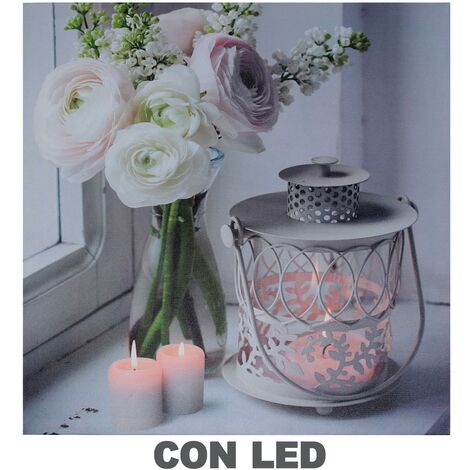 Quadro led lanterna cm 40x2
