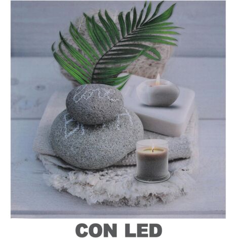 Quadro led zen cm40x2,3x40